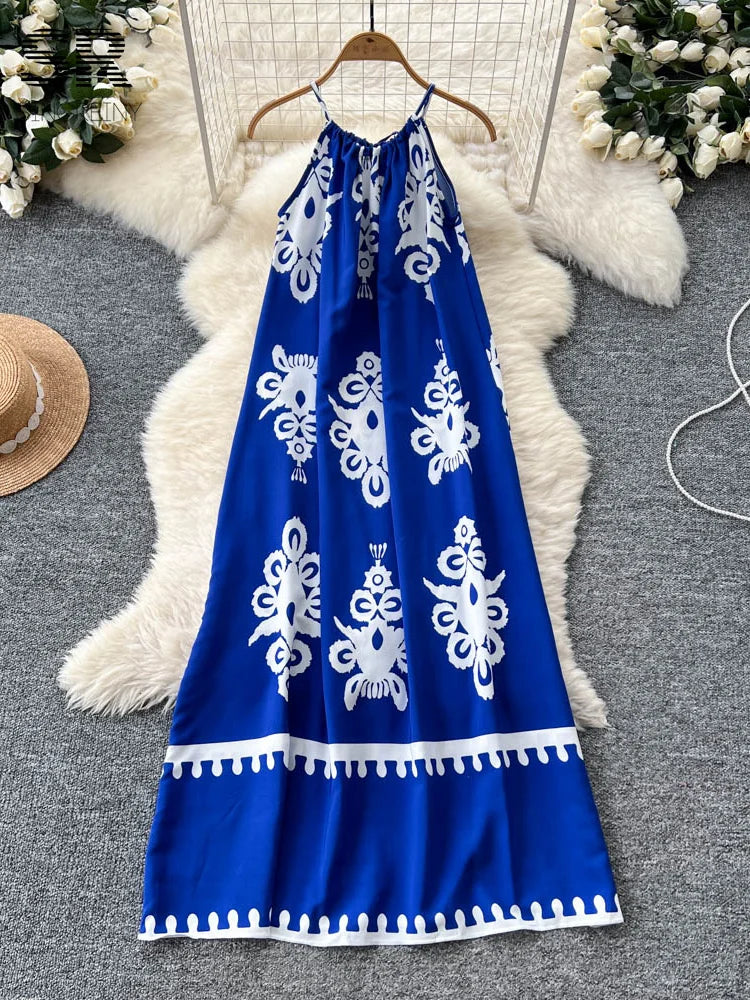 Bohemian Print Beach Dress