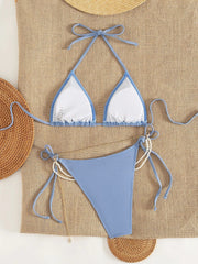 Shiny Blue Micro Bikini