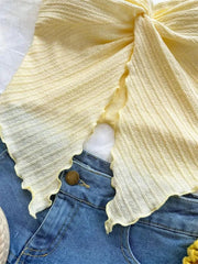 Twist Knot Cropped Tube Top