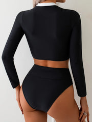 Vintage Black Contrast Bikini