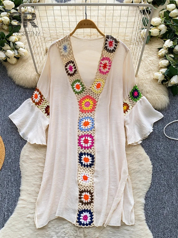Embroidery Bohemian Dress