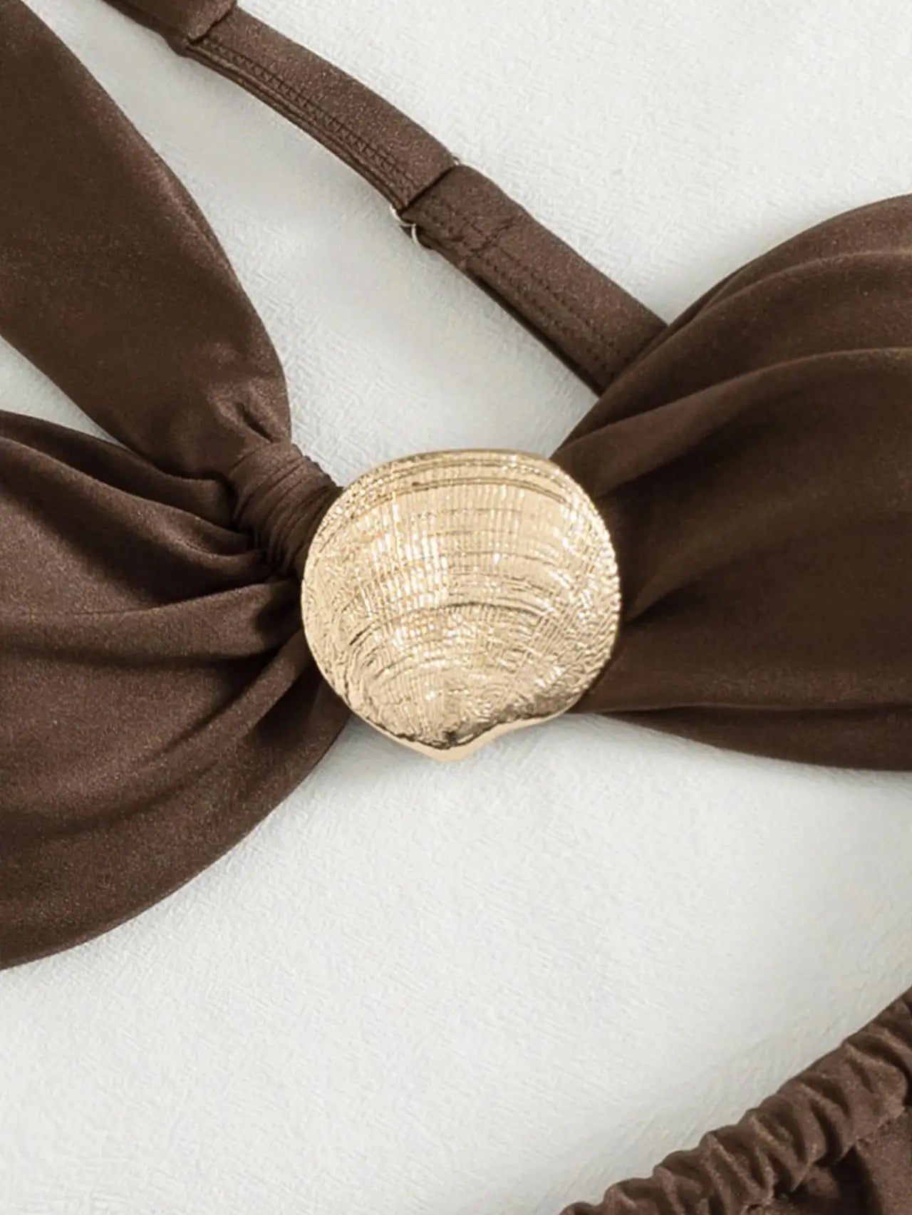 Sexy Coffee Triangle Bikini Set