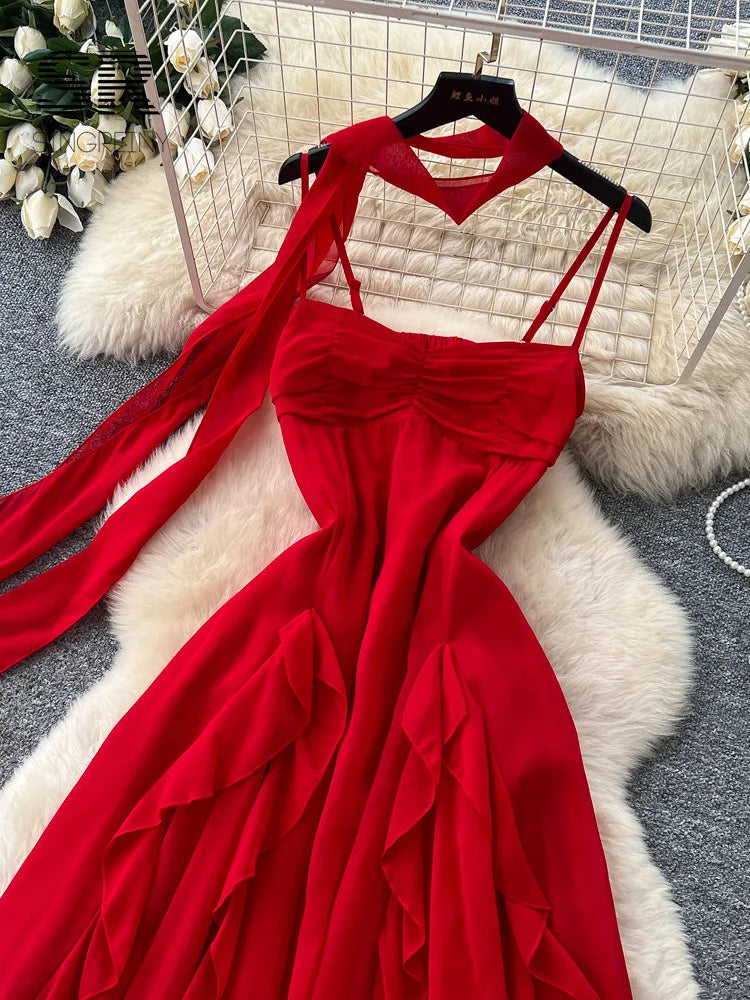 Flowy Chiffon Vacation Dress