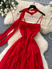 Flowy Chiffon Vacation Dress