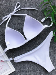 Halter Bra Cup Bikini