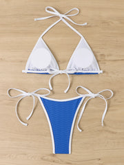 Sexy Black Contrast Bikini Set