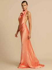 Elegant Satin Maxi Dress