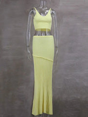Knitted Pleats Dress