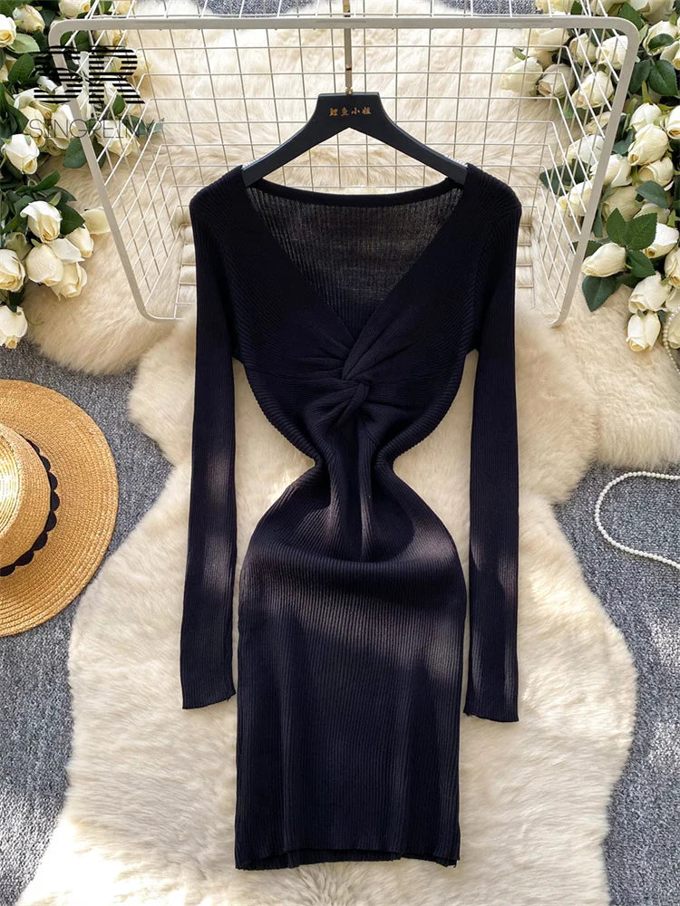 Winter Ladies Sweater Dress