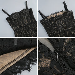 Fashionable Elegant Lace Corset Maxi Dress