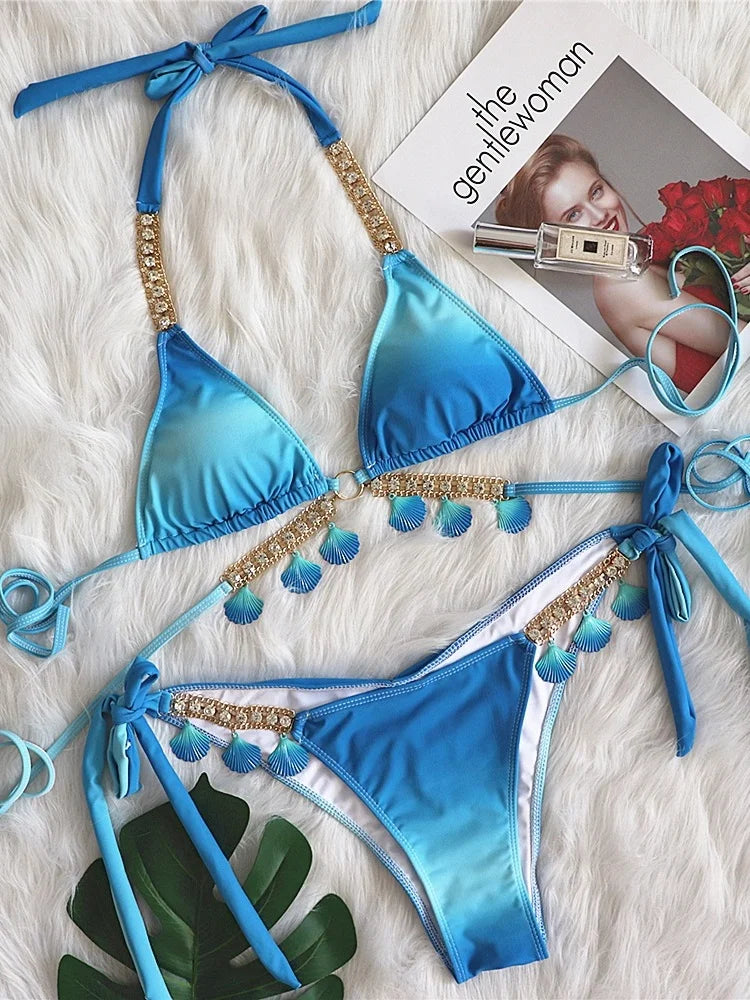 Luxury Rhinestones Bikini