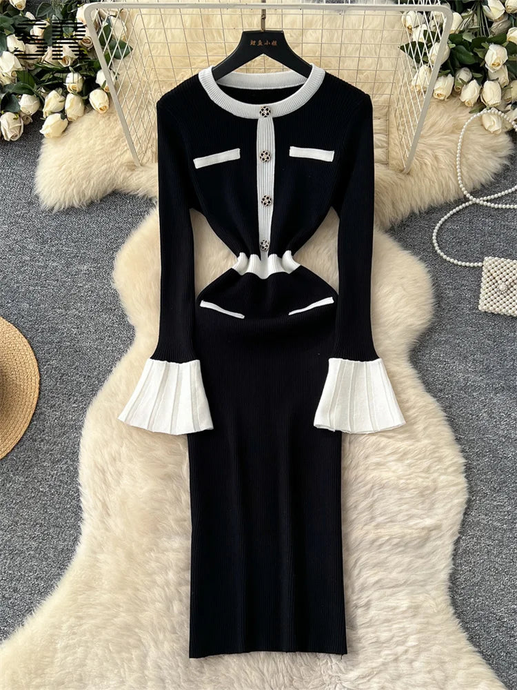 Basics Autumn Knitted Dress