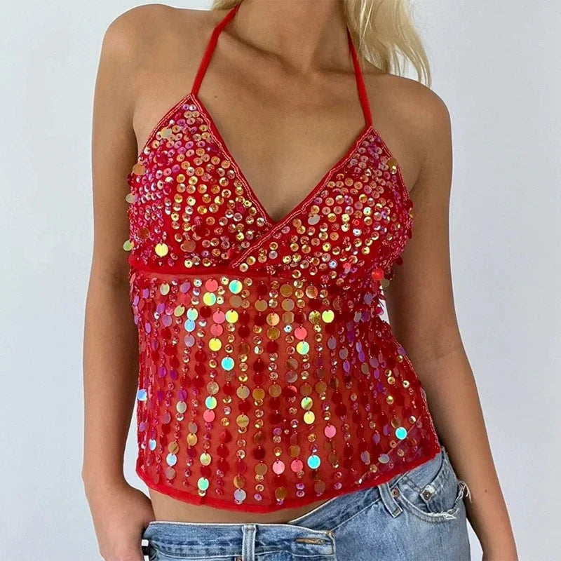Sequin Camis Top