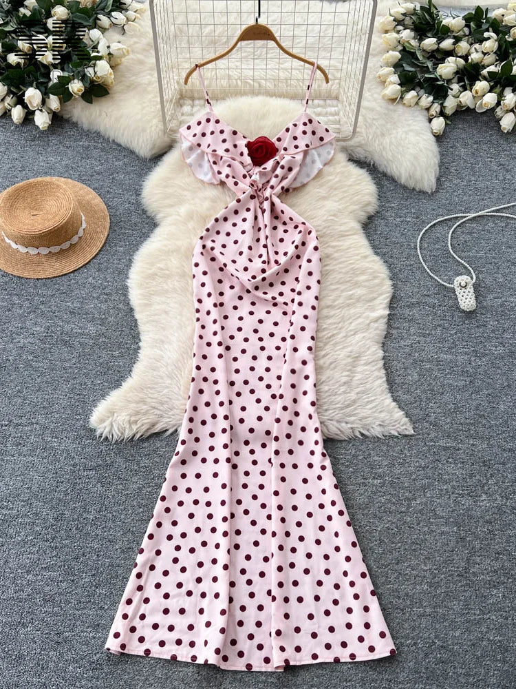Sexy Polka Dot Long Dress