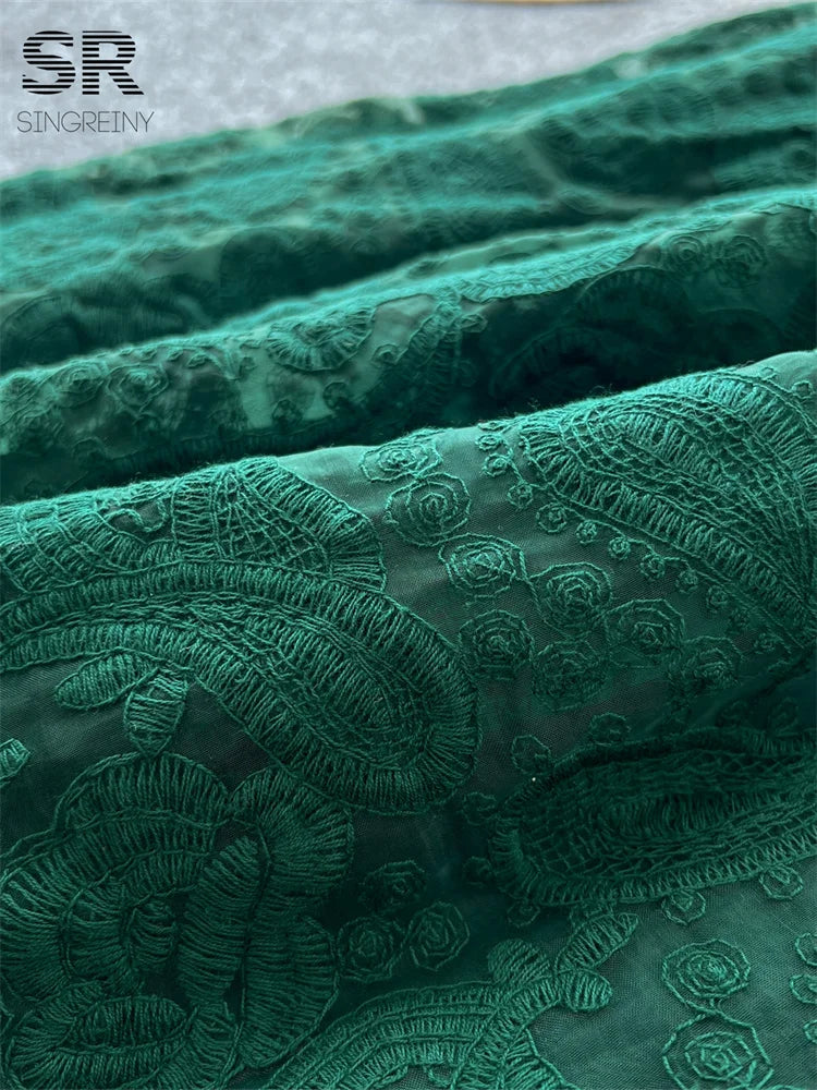 Vintage Lace Hook Flower Hollow Dress