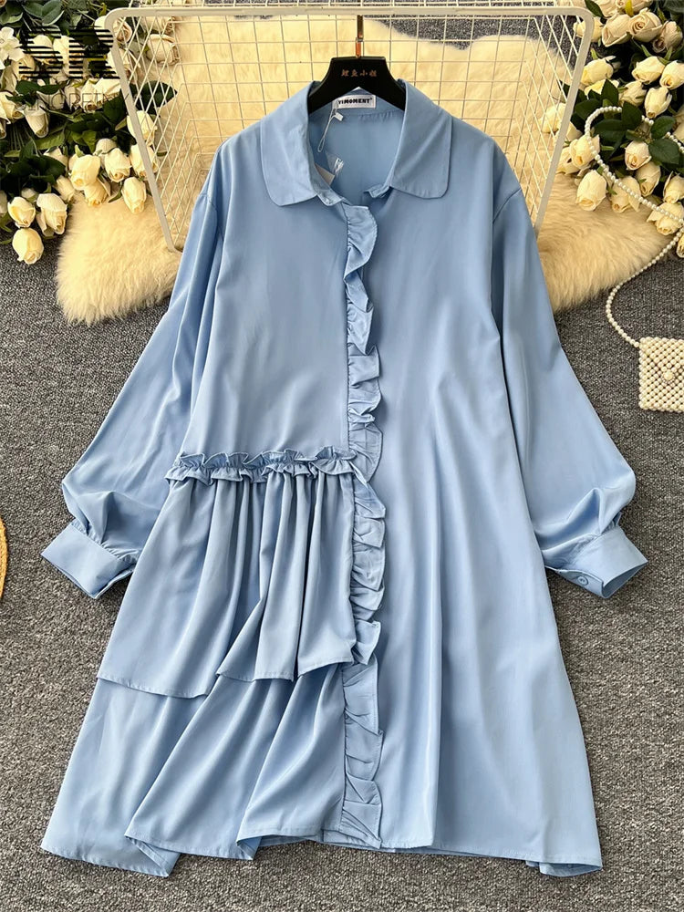 Autumn Casual Shirt Dress