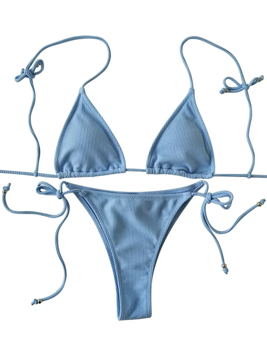 Ribbed Micro Tiny Bikini