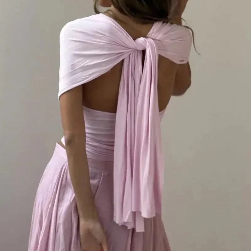 Multi-Way Ruched Halter Top