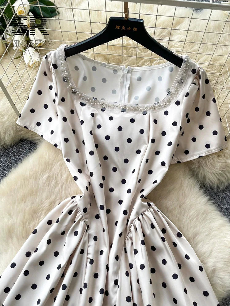 Polka Dot Stain Dress