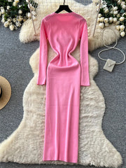 Autumn Simple Knitted Dress