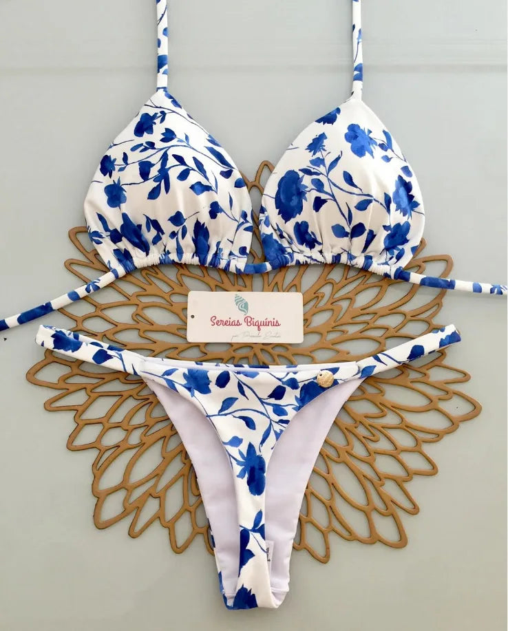 Sexy Hot Pink Leopard Print Patchwork Micro Bikini