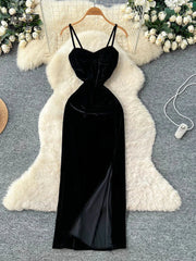 Bow Velvet Party Dress