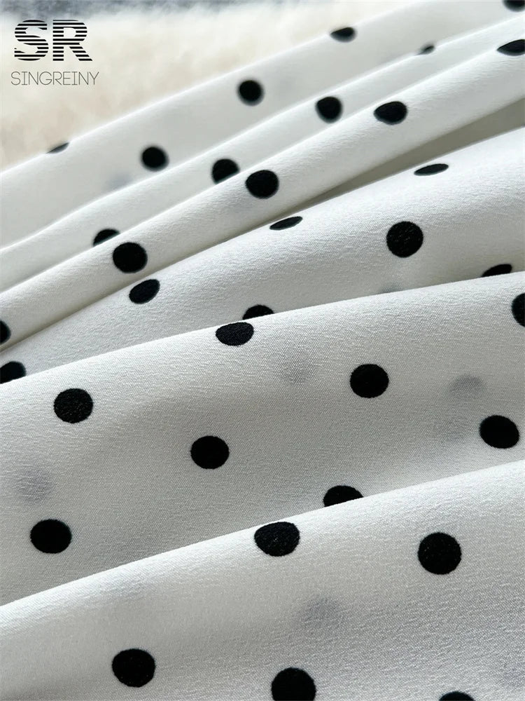 Vacation Polka Dot Long Dress