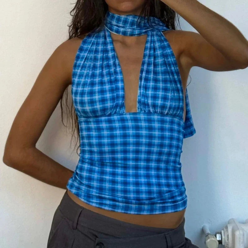Multi-Way Ruched Halter Top