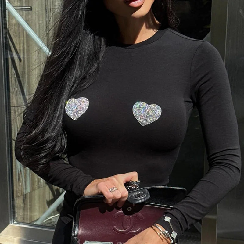 Womens Y2k Slim Fit Crop Tops