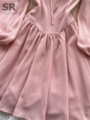 Sweet Puff Sleeve Dress