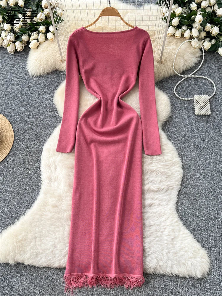 Autumn Tassel Dress