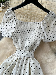 Vacation Polka Dot Long Dress