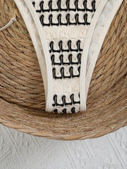 Sexy Beige Knitted Striped Bikini Set