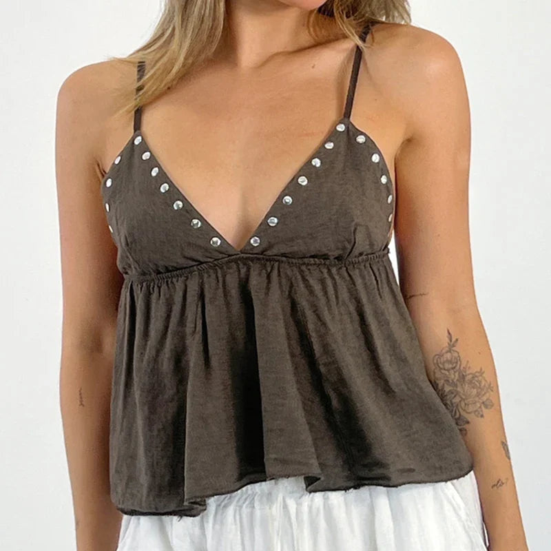 Going Out Backless Crop Tops