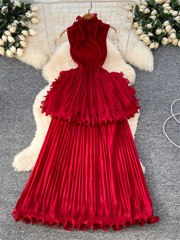 Ruffles Long Dress