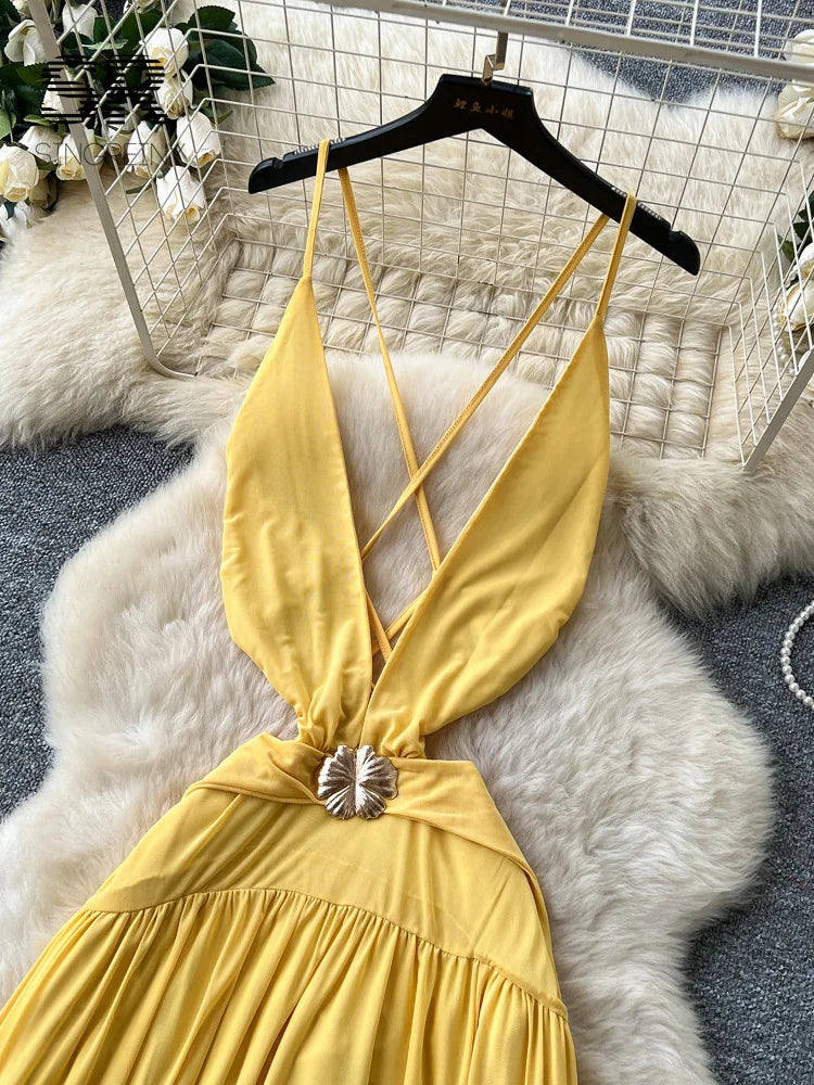 Mesh Beach Vacation Dress