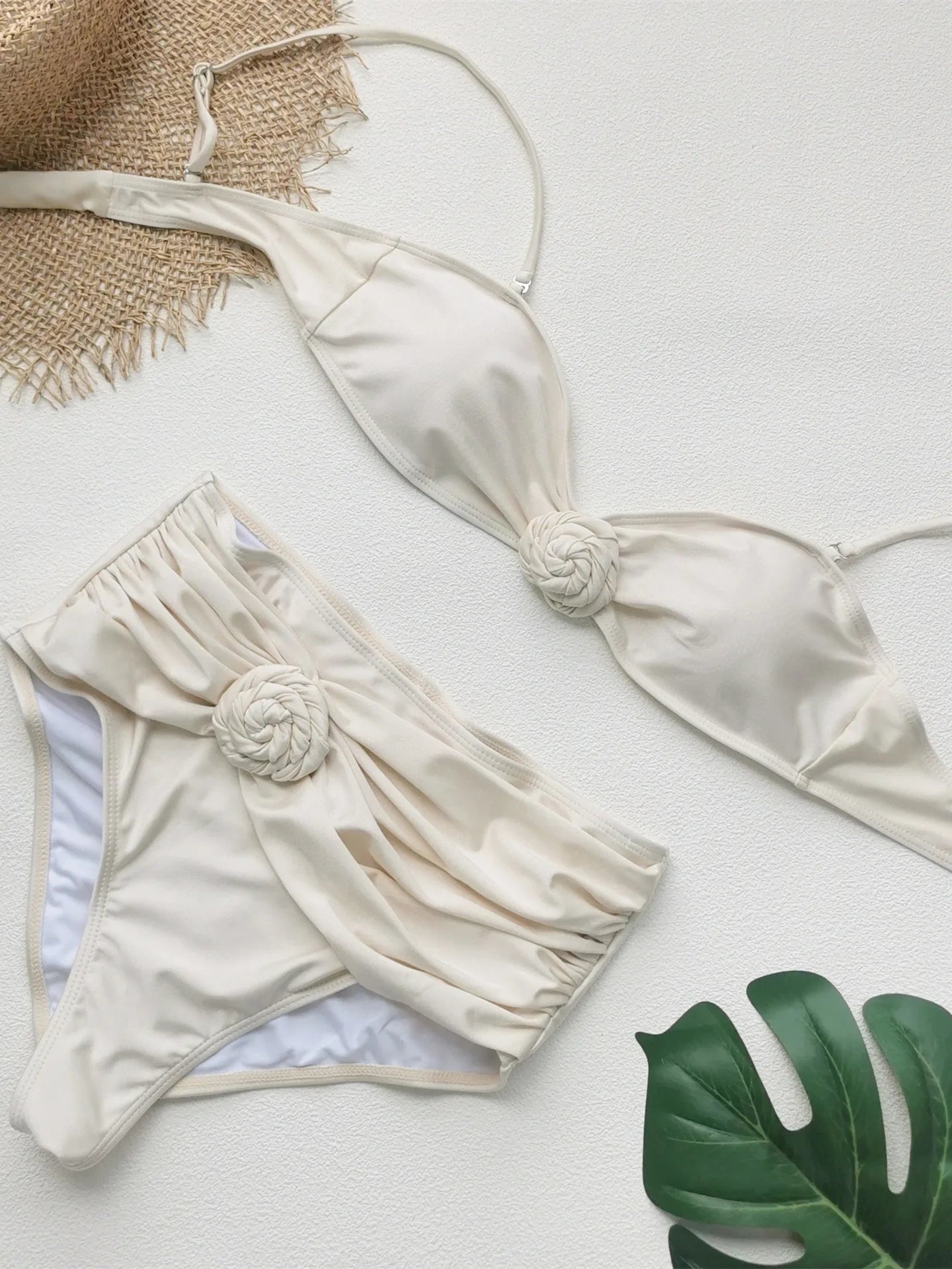 Vintage 3D Floral Bikini Set