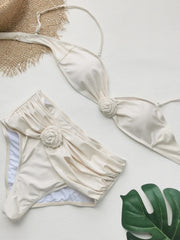 Vintage 3D Floral Bikini Set