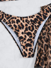 Sexy Brown Leopard Print Bikini