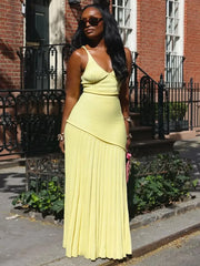 Knitted Pleats Dress