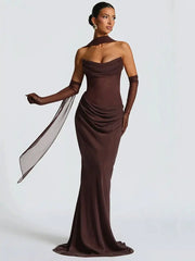 Strapless Backless Sexy Maxi Dress