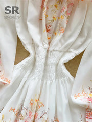Off Shoulder Floral Mini Dress