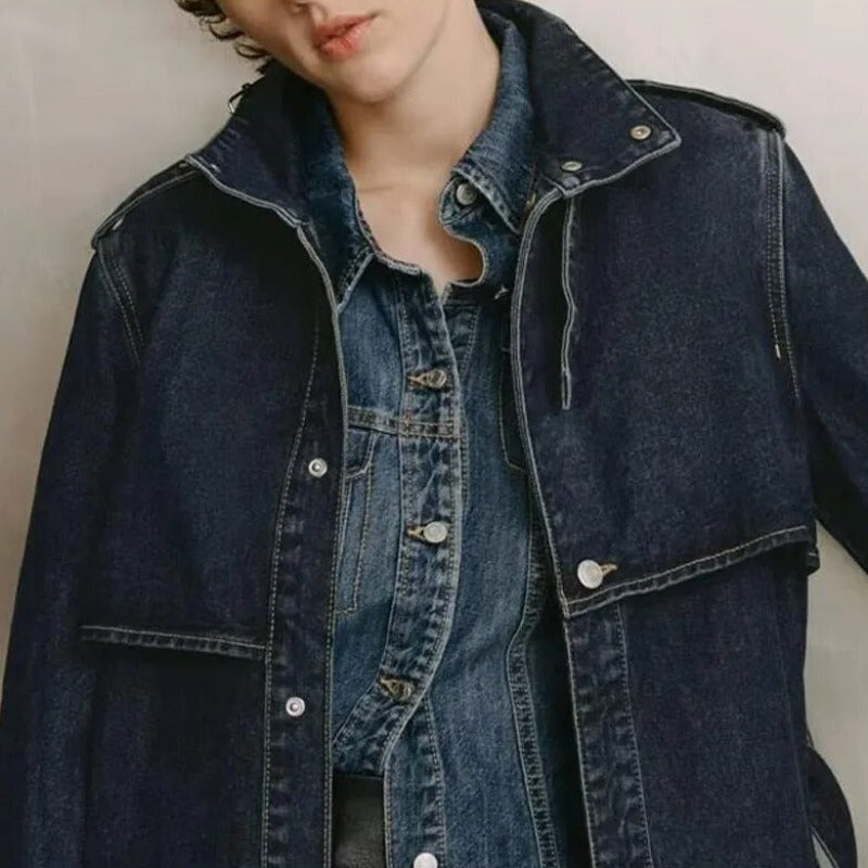 Inverse Denim Trench