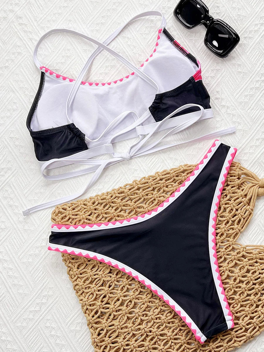 Sexy Flowers Printed Brazilian Bikini