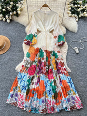 Bohemian Floral Print Dress