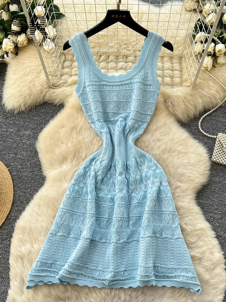 Hollow Out Knit Dress