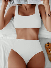 Women's Solid Color 2-Piece Swimsuit