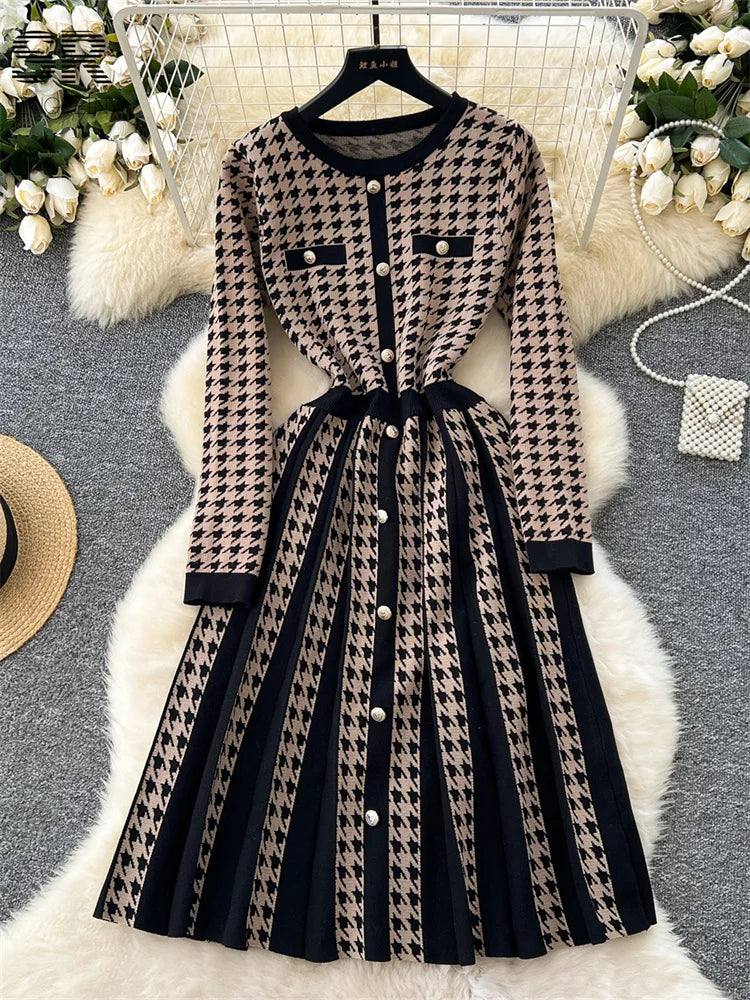Senior Winter Knitting Dress