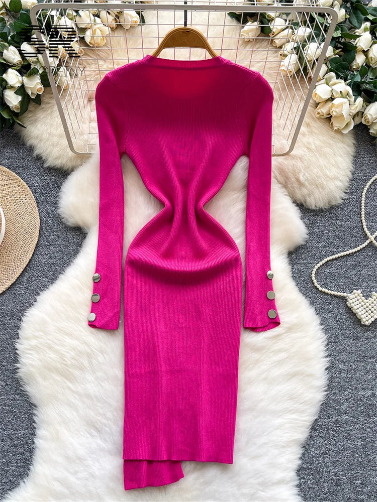 Bodycon Warm Knitted Dress