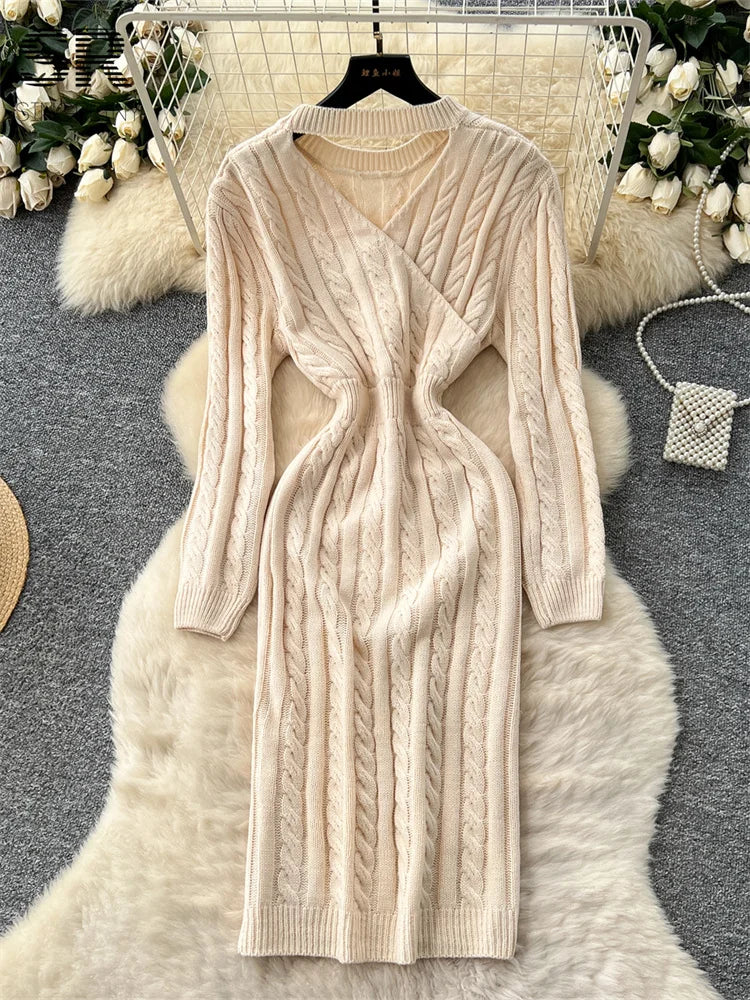 Halter Sweater Dress
